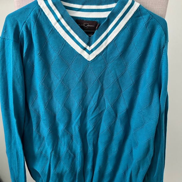 Black Brown men v-neck sweater, size XL - Picture 1 of 4